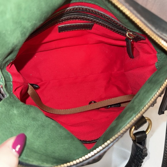 Dooney and Bourke Florentine Leather Micro Satchel Crossbody Bag Purse Black New - Picture 8 of 16